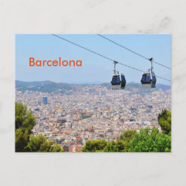 Cartão Postal Bondes (funiculares) em Barcelona