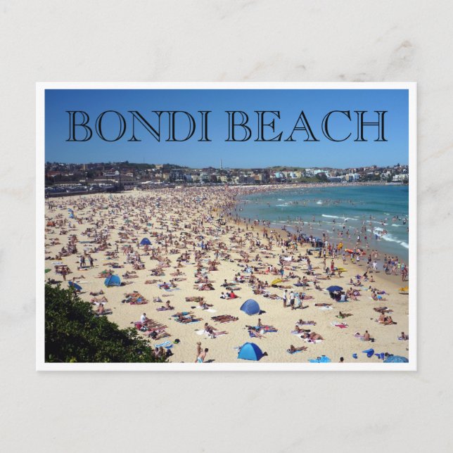Cartão Postal bondi Beach ano novo (Frente)