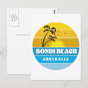 Cartão Postal Bondi Beach Austrália