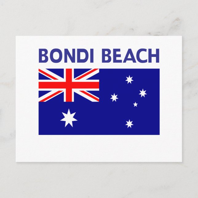 Cartão Postal BONDI BEACH Austrália T-shirts e produtos (Frente)