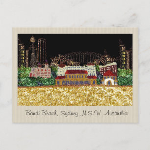 Cartão Postal   Bondi Nights   Bondi Beach, Austrá