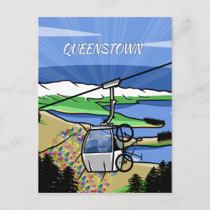 Cartão Postal bondinho de Queenstown