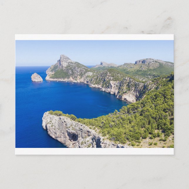 Cartão Postal Boné de Formentor, Maiorca, Espanha (Frente)
