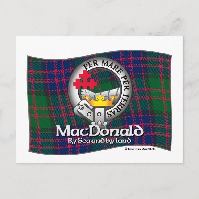 Cartão Postal Boné MacDonald Clan (Frente)