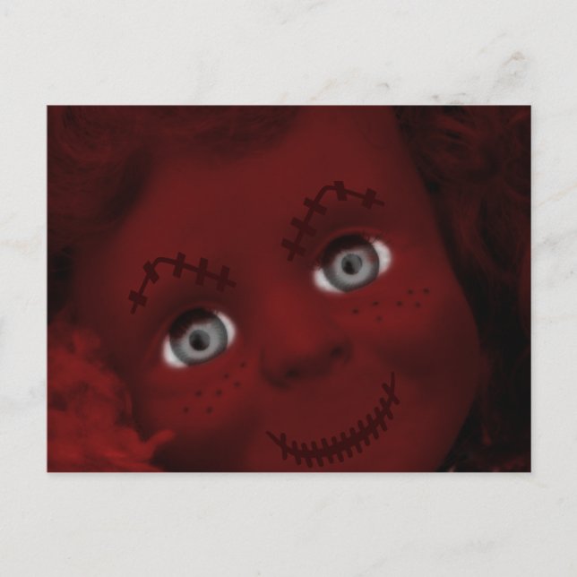 Cartão Postal Boneca de Morto Psicopata (Frente)
