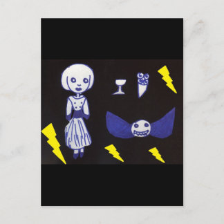Cartão Postal Boneca Goth