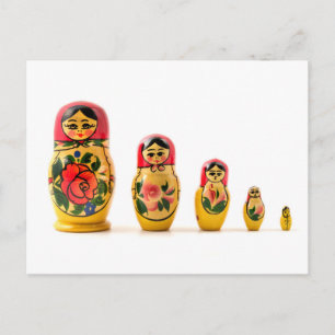 Cartão Postal Boneca Matryoshka