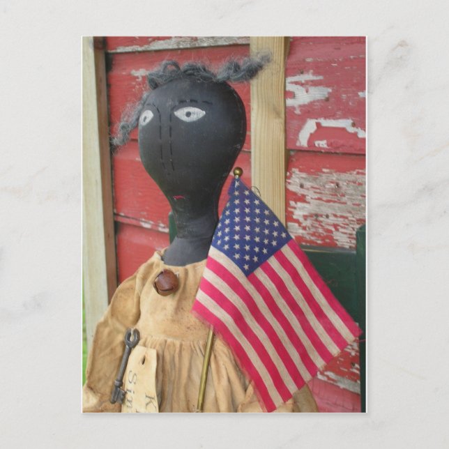 Cartão Postal Boneca Primitiva Simples (Frente)