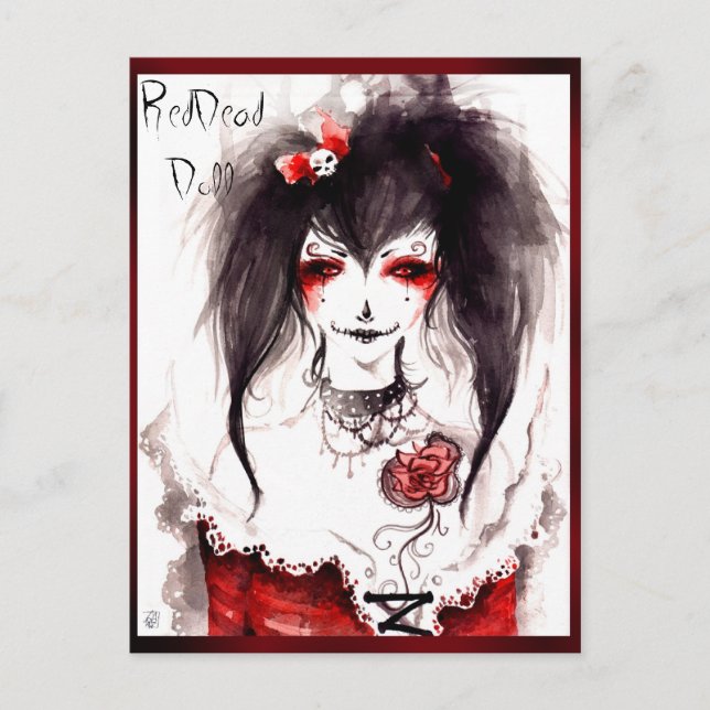 Cartão Postal Boneca Red Dead (Frente)