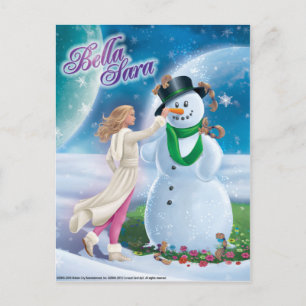 Cartão Postal Boneco de neve