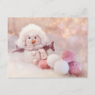 Cartão Postal Boneco de neve