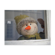 boneco de neve diz "oi"