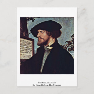 Cartão Postal Boniface Amerbach Por Hans Holbein The Younger