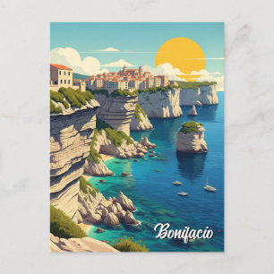 Cartão Postal Bonifacio Corsica France Viagem