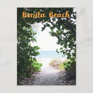 Cartão Postal Bonita Beach, Flórida, foto do caminho de entrada
