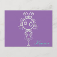 Bonita Garota de Cartografia Kawaii