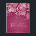 Cartão Postal Bonita Mão Flor Sakura do Japão Ilustrada<br><div class="desc">Celebre o seu tempo no Japão com estes bonitos cartões postais Sakura ilustrados à mão. Perfeito para compartilhar com amigos ou vender no seu compro turístico!</div>