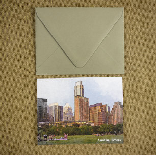 Cartão Postal Bonita Viagem de Skyline Austin Texas