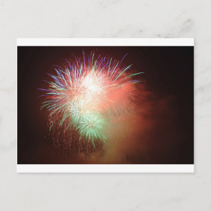 CARTÃO POSTAL BONITAS FOGOS DE ARTIFÍCIO