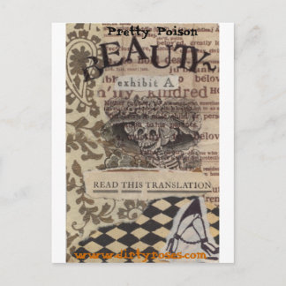 Cartão Postal Bonito beleza venenosa