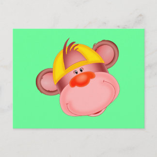 Cartão Postal Bonito Cartoon Mackey Face