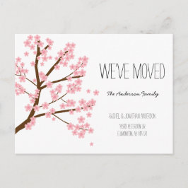 Cartão Postal Bonito Cherry Blossoms Sakura Árvore que mudamos