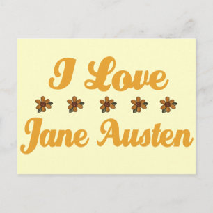 Cartão Postal Bonito Jane Austen Lover