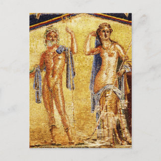 Cartão Postal BONITO Mosaico Pompeia