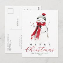 Bonito Papai Noel de Aquarela Natalino Elegante