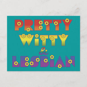 Cartão Postal Bonito Testemunha Lésbica