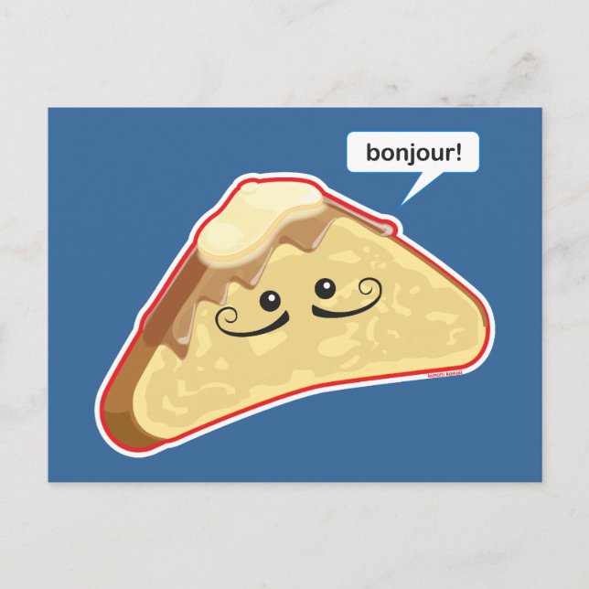 Cartão Postal Bonjour! (Frente)