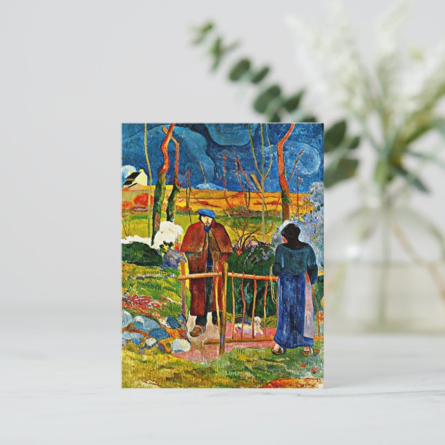 Cartão Postal Bonjour, Sr. Paul Gauguin (Em pé/Frente)