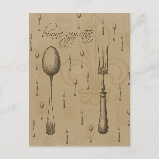 Cartão Postal Bonne Appetite (Frente)