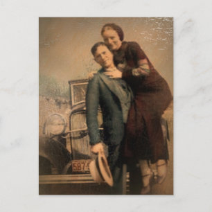 Cartão Postal Bonnie & Clyde