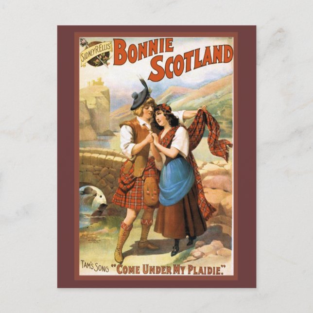 Cartão Postal Bonny Scotland (Frente)