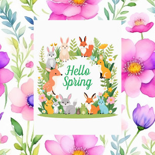 Cartão Postal Bons animais, Alô Primavera, Posto