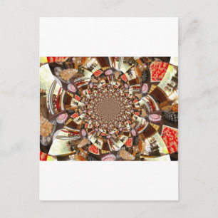 Cartão Postal Bons bolos e cisnes