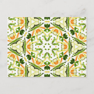 Cartão Postal Bons karmas e bem estar de uma dieta saudável 3