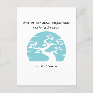 Cartão postal Bonsai Patience