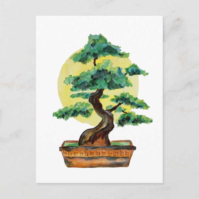 Cartão Postal Bonsai Tree Sunshine (Frente)