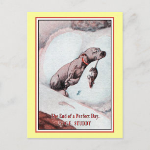 Cartão Postal "Bonzo o Cachorro" em "Fim do Dia"