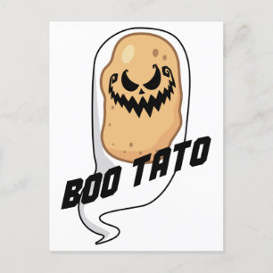 Cartão Postal Boo-Tato Spooky Comida de Batata