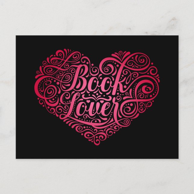Cartão Postal Book Lover (Frente)
