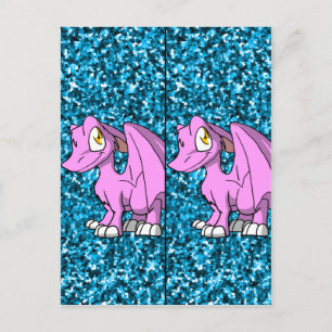 Cartão Postal Bookmarks do Bubblegum SD Furry Dragon 1