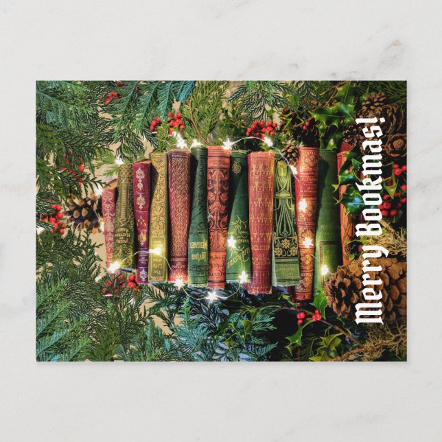 Cartão Postal Bookmas de feliz (Frente)