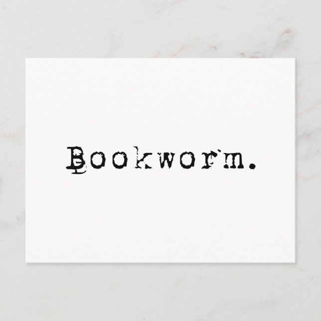 Cartão Postal Bookworm (Frente)