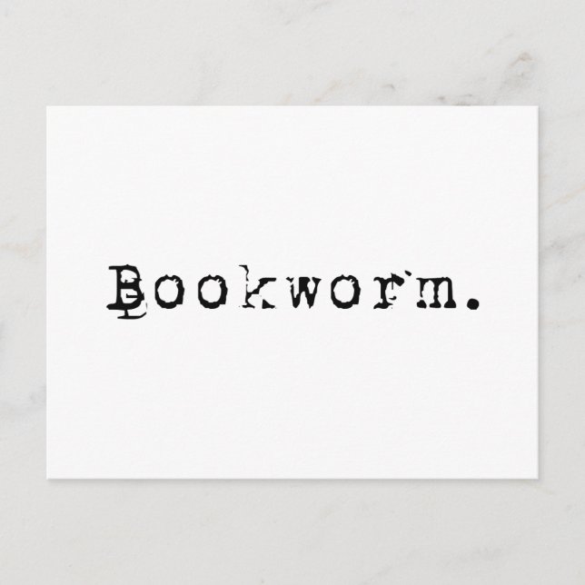 Cartão Postal Bookworm (Frente)