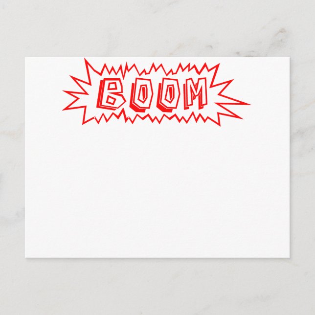 Cartão Postal Boom! (Frente)