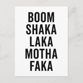 Cartão Postal Boom Shaka Laka Cotação Encantada