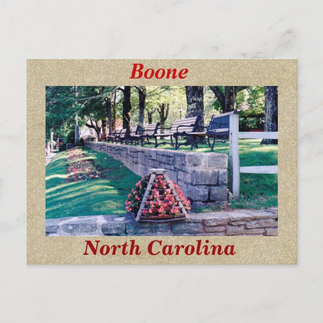 Cartão Postal Boone North Carolina (Frente)
